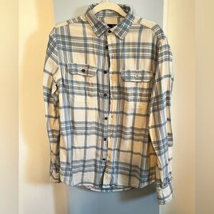 George men’s size small flannel bottom down shirt